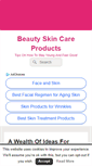 Mobile Screenshot of beautyskincareproducts.us