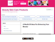 Tablet Screenshot of beautyskincareproducts.us